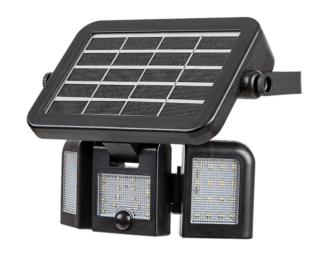 Faretto solare LED 9,6W con sensore Lihull nero Rabalux