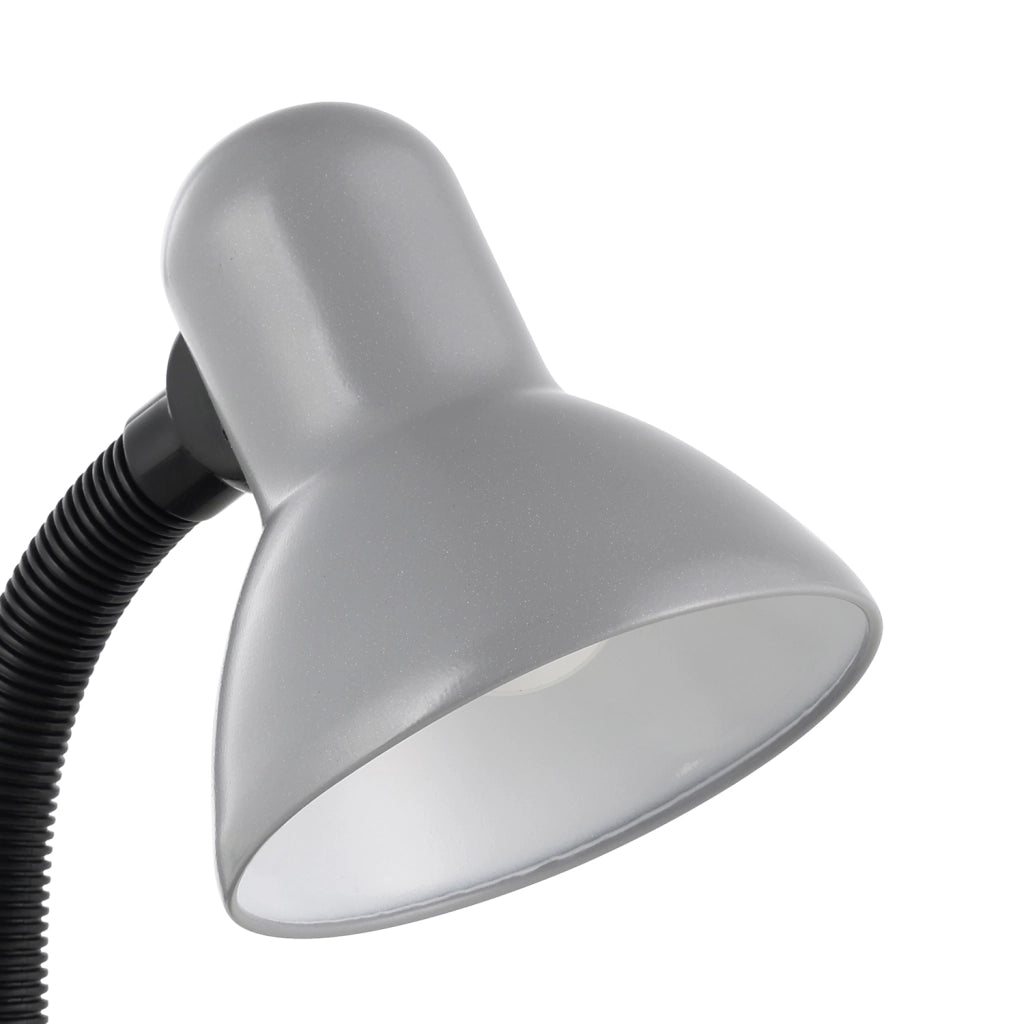 Lampada Da Tavolo Classico Basic 1 Policarbonato Argento 1 Luce E27