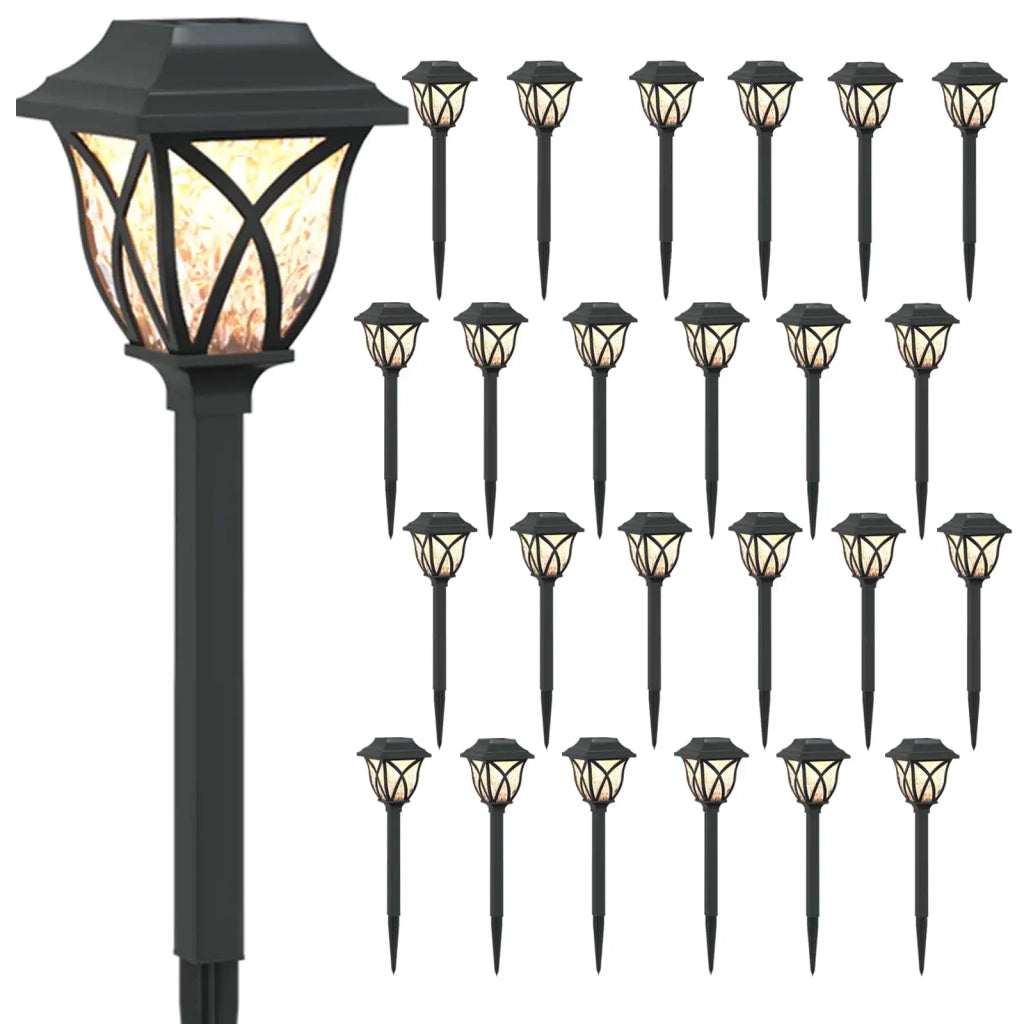 Luci solari da esterno con picchetto 24 pcs Bianco caldo 42 cm 42042714