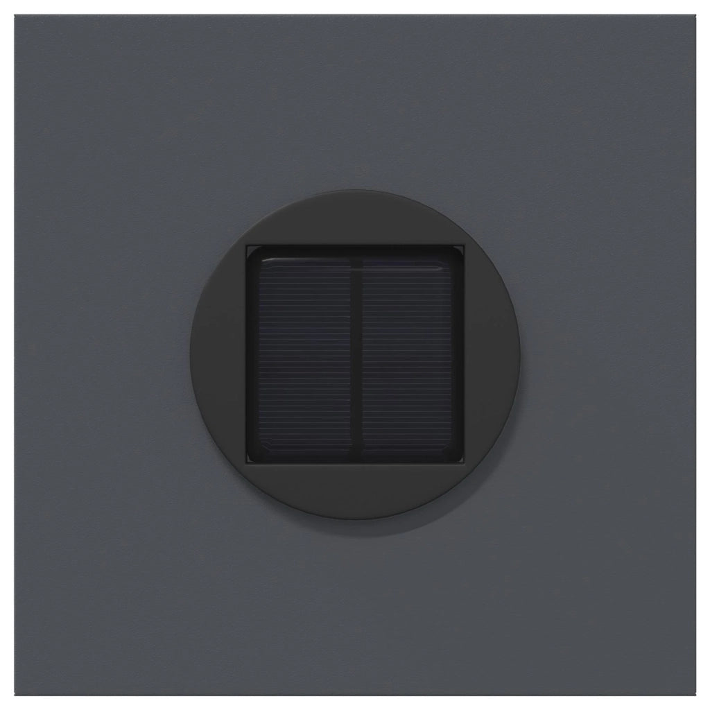Faro LED solare per sentieri 2 pcs Antracite 879746