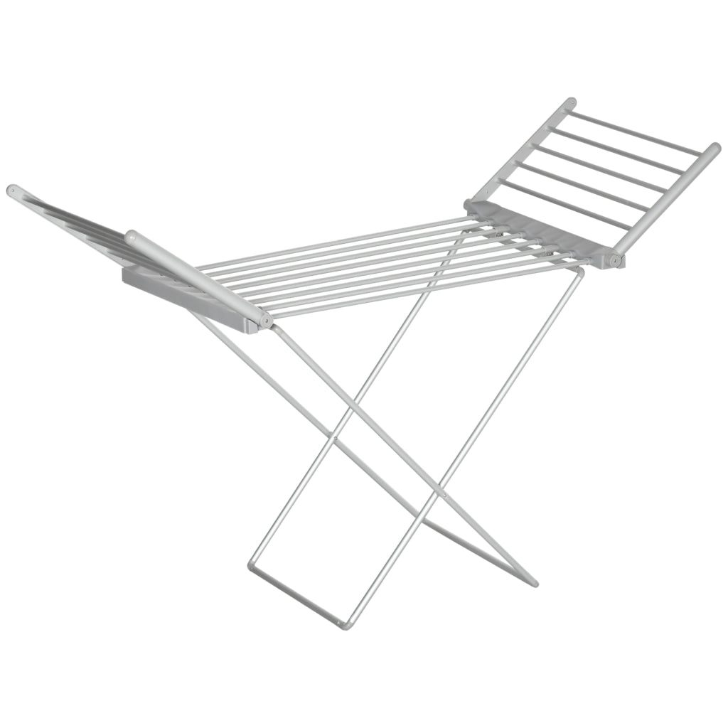 Stendibiancheria Elettrico Riscaldato Pieghevole ¨C Xylo ¨C Alluminio 144x53x91cm Argento