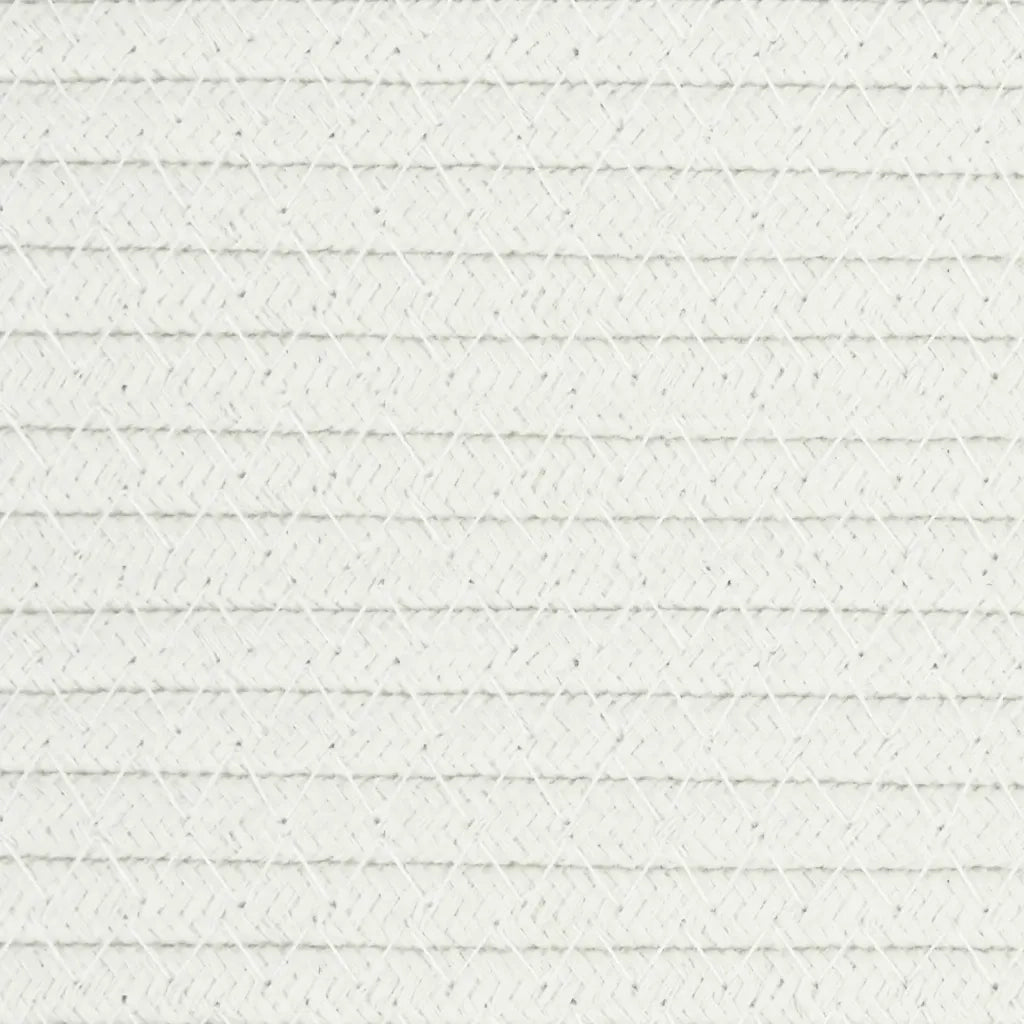Cestini Portaoggetti 2 pz Marrone e Bianco ?28x28 cm in Cotone CFW3545771