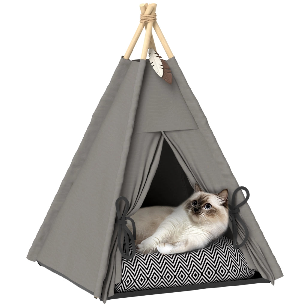 Letto per Animali Domestici Tipi con Cuscino ¨C Minimal ¨C Grigio
