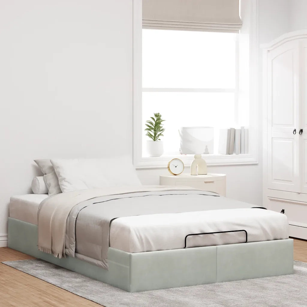 Struttura Letto Pouf Senza Materasso 120x190 cm Velluto 3310949