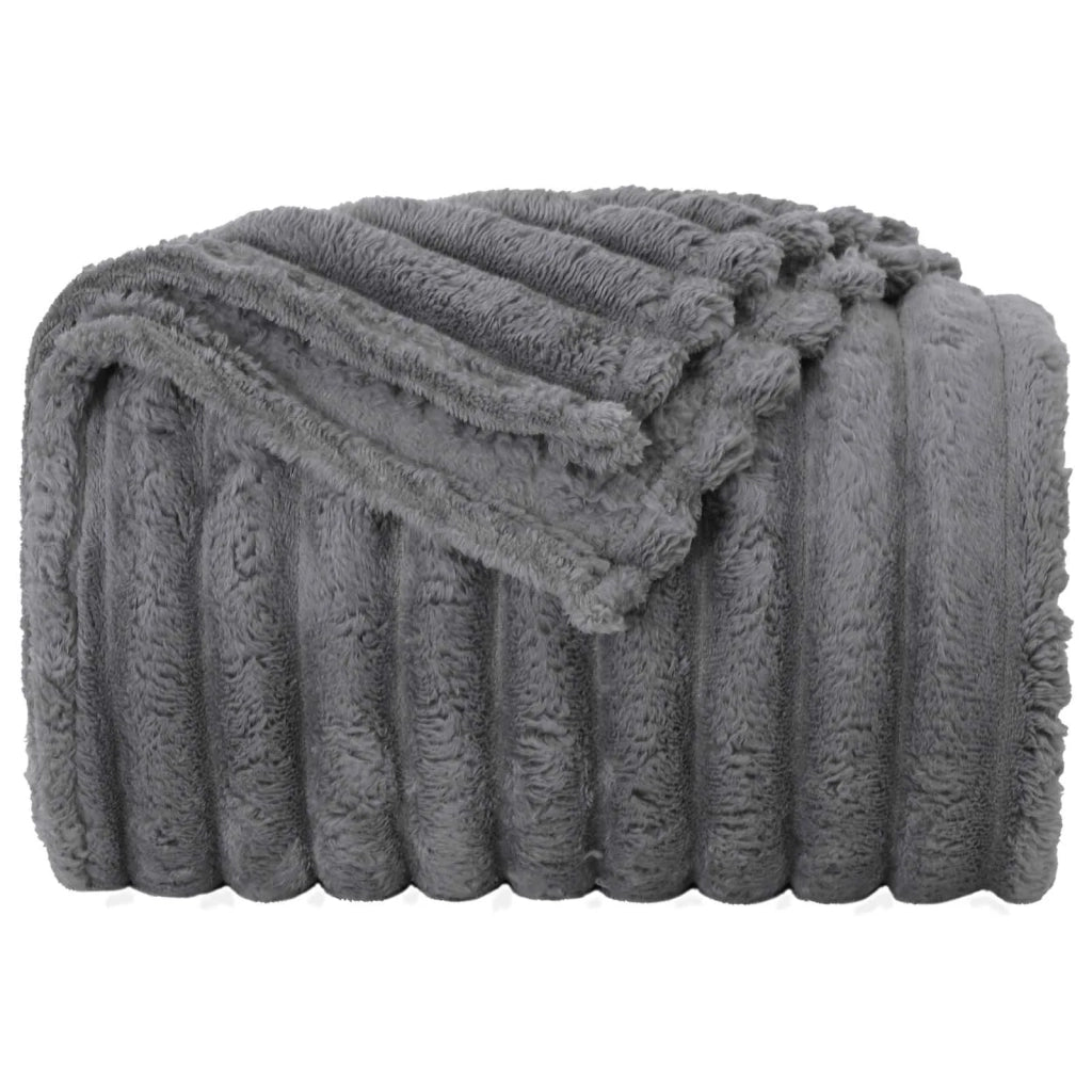 Coperta Grigio scuro 150 x 130 cm Panno