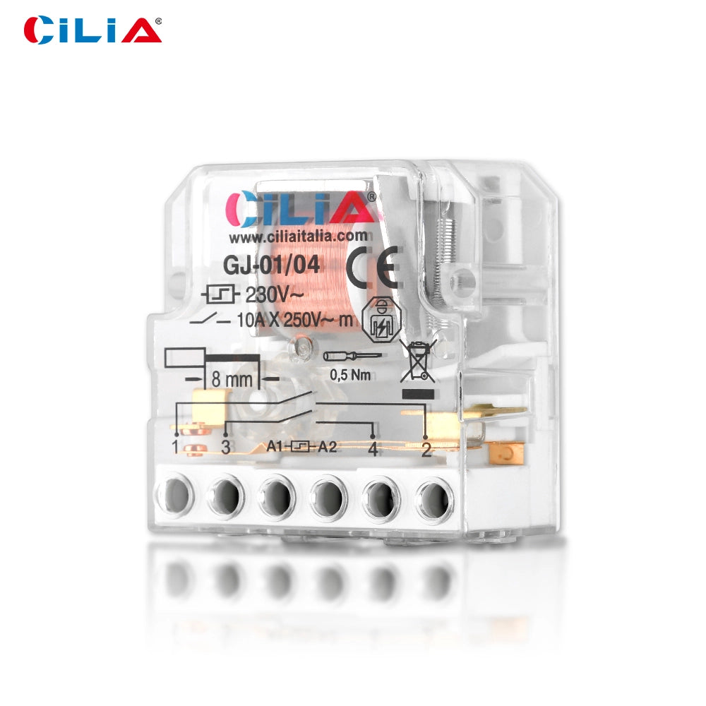Rel¨¨ Commutatore Impulsi 230V 10A Tipo 26.08 ¨C Xylo ¨C 4 Sequenze 2 NO per Luci