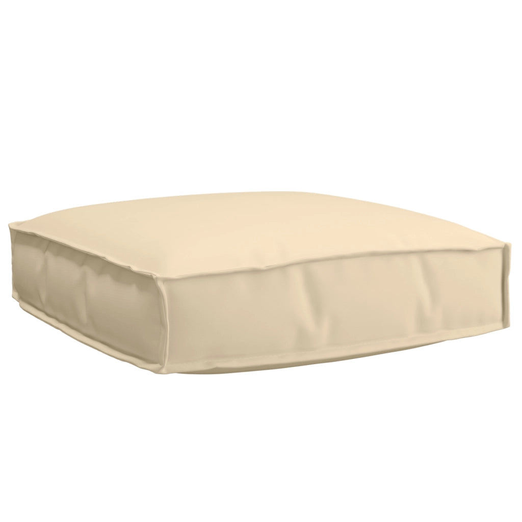Cuscino per Pallet per Sedia Beige 60x60x12 cm Tessuto Oxford