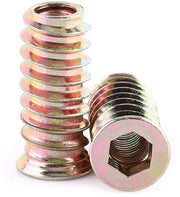 Inzetmoer Zinklegering Assortiment M6/M8/M10 - 2 Stuks Moeren M6*25mm
