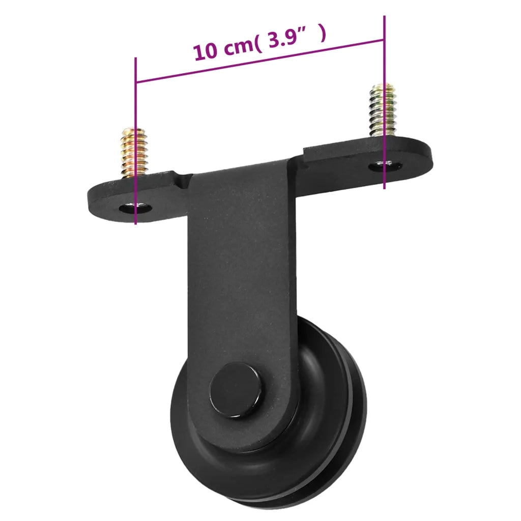 Kit di Binari per Porte Scorrevoli SKIEN 183 cm Acciaio Nero CFW5967515