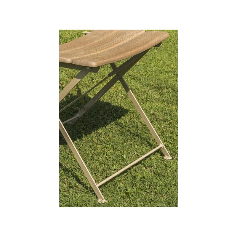 CHAISE PLIANTE EN ROBINIER CERUSE