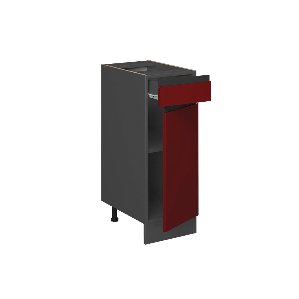 Vicco Mobiletto base per cucina Rosso 30 cm PL Marmo