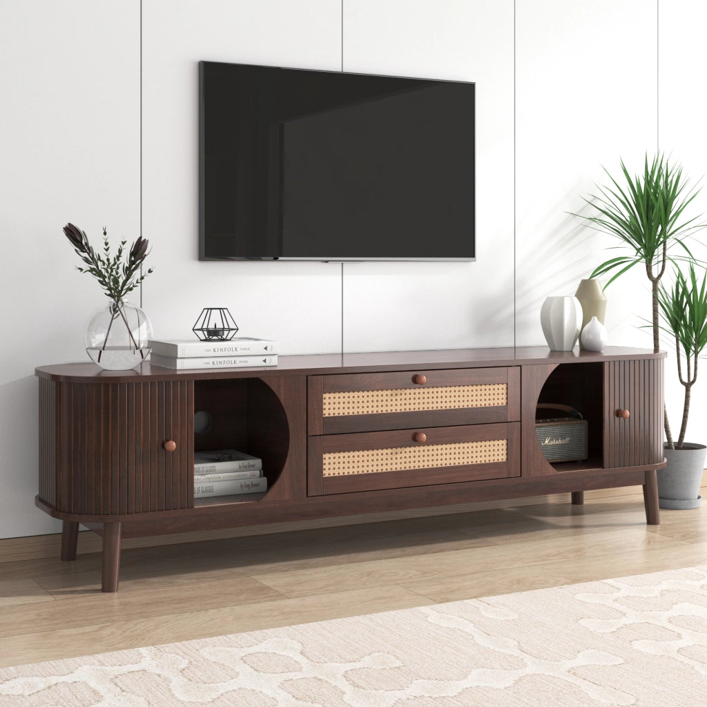 TV-Schrank Naturfarben MDF 170 cm