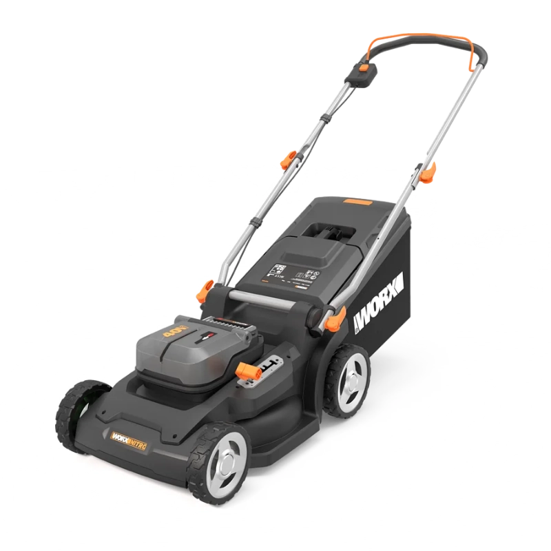 Rasaerba a Batteria 40V WG745E Nitro Brushless Taglio 40 cm 2 in 1 per Giardini fino a 600 m² con Cesto 50L - Worx