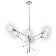 LÚZETE - LÁMPARA DE TECHO EROS 6 LUCES CROMO
