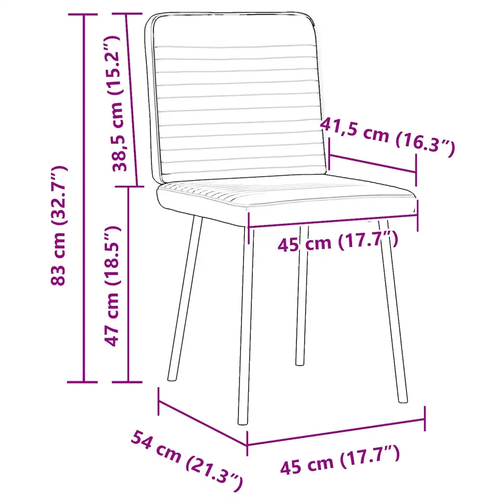 Sedie da Pranzo 4 pz Blu in Velluto 3315243