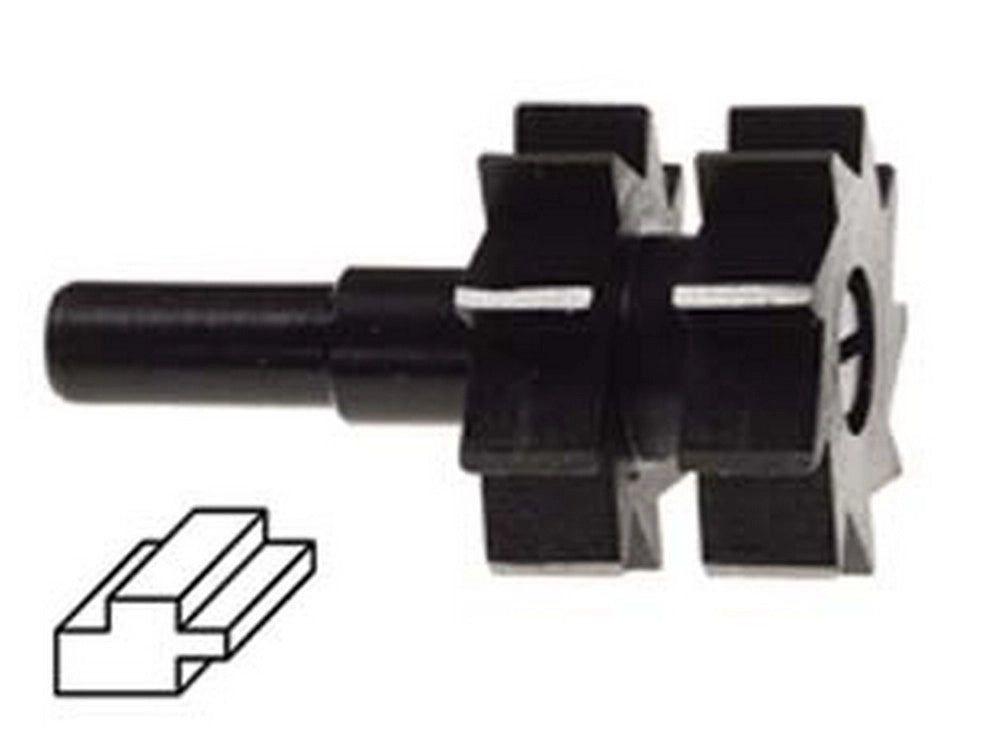 1blister fresa sagomata doppia battuta incastri  mm30x22 codolo mm8, legno cod:ferx.fer307086