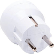 ADATTATORE SCHUKO-16A BIPASSO AIGOSTAR - BIANCO 2P+T- 5 pezzi