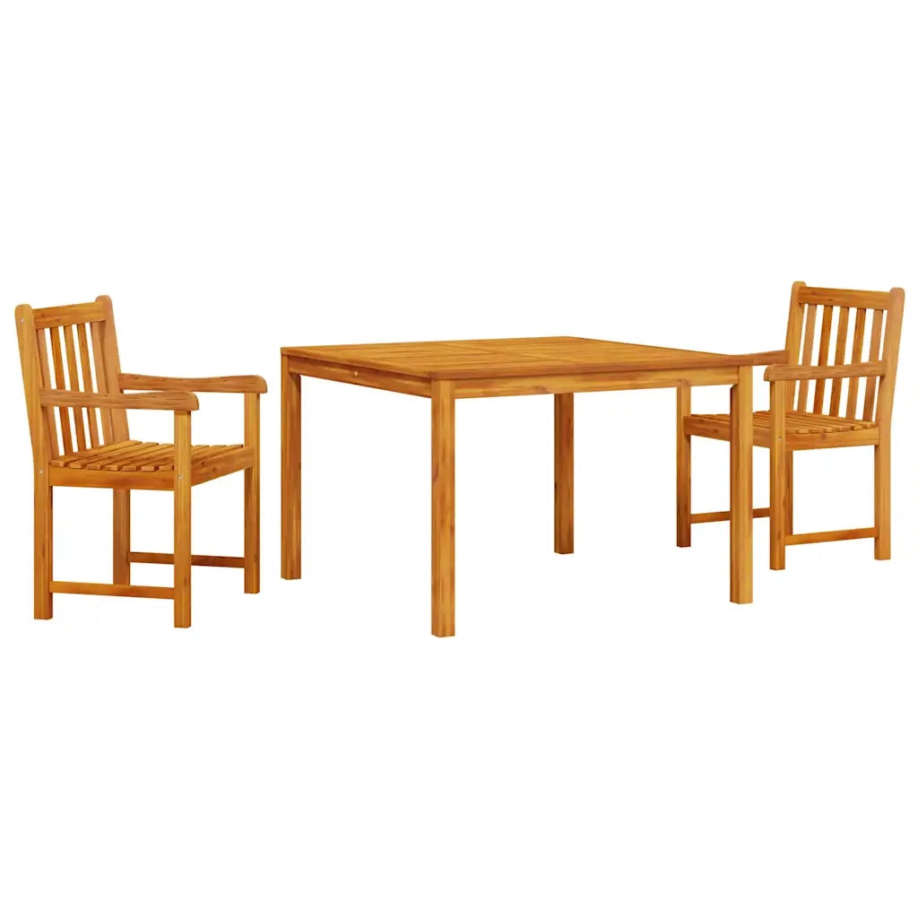 Set da Pranzo per Giardino 3 pcs Marrone 3375645