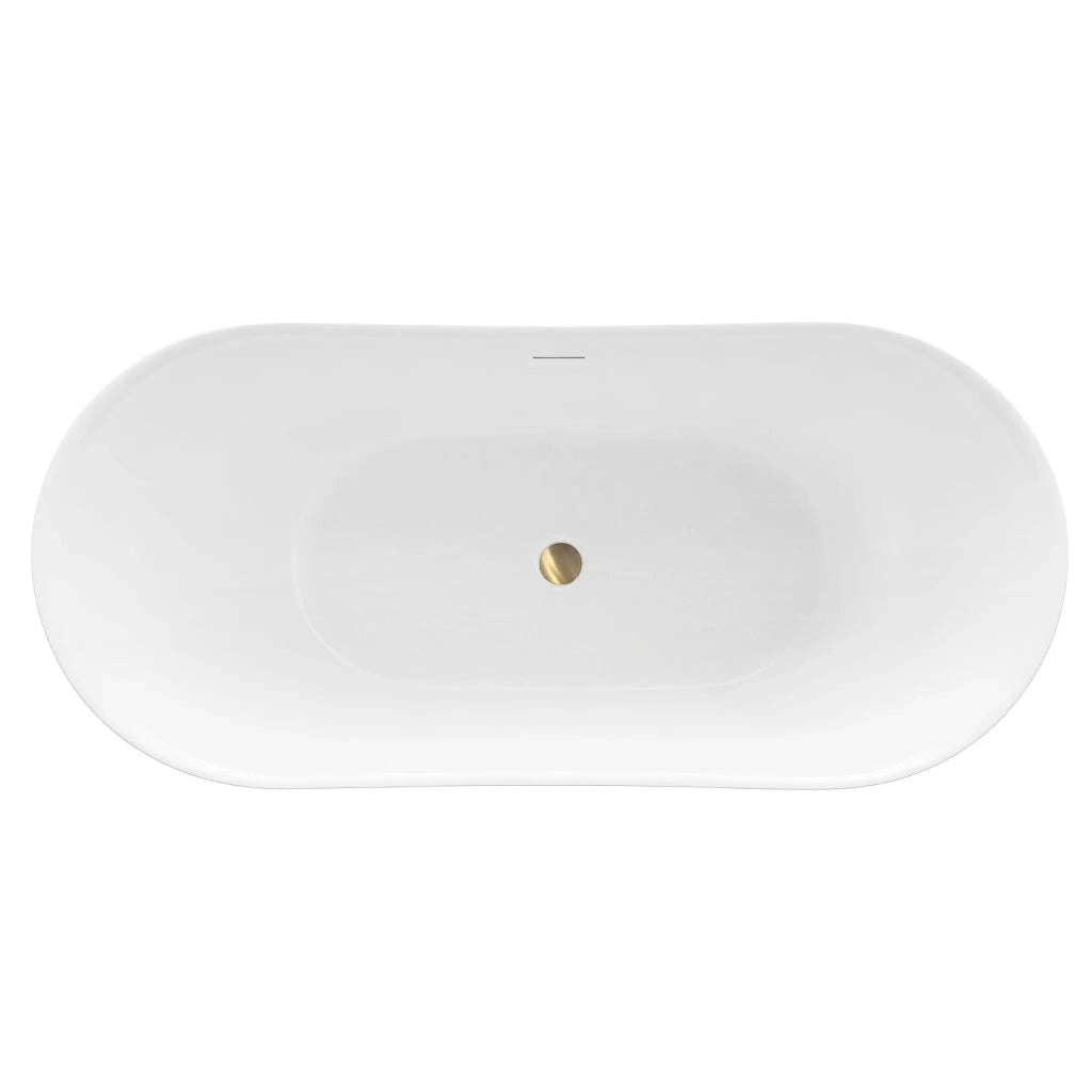 Vasca Bagno Da Terra Rea Ferrano Slim 170 Copritappo bianco