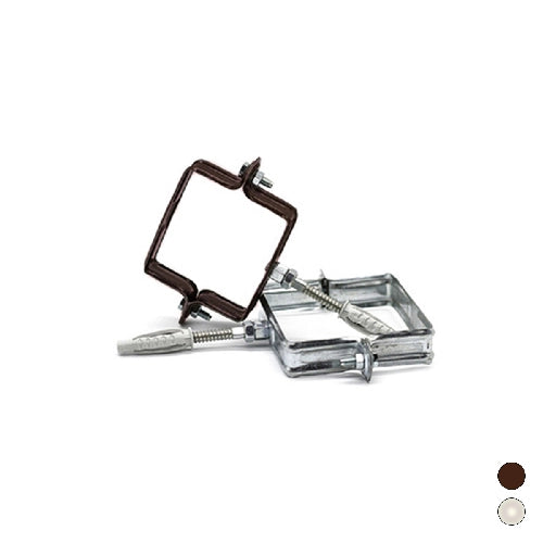 COLLARE PLUVIALE QUADRO- Diam. 100x100 v. testa moro- DH- pezzi 1