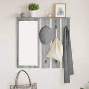 Appendiabiti a muro con specchio Grigio sonoma 84 x 10 x 80 cm 874496