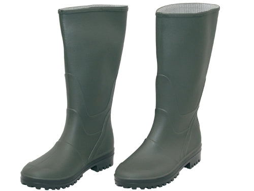 STIVALI IN PVC VERDI GINOCCHIO 40