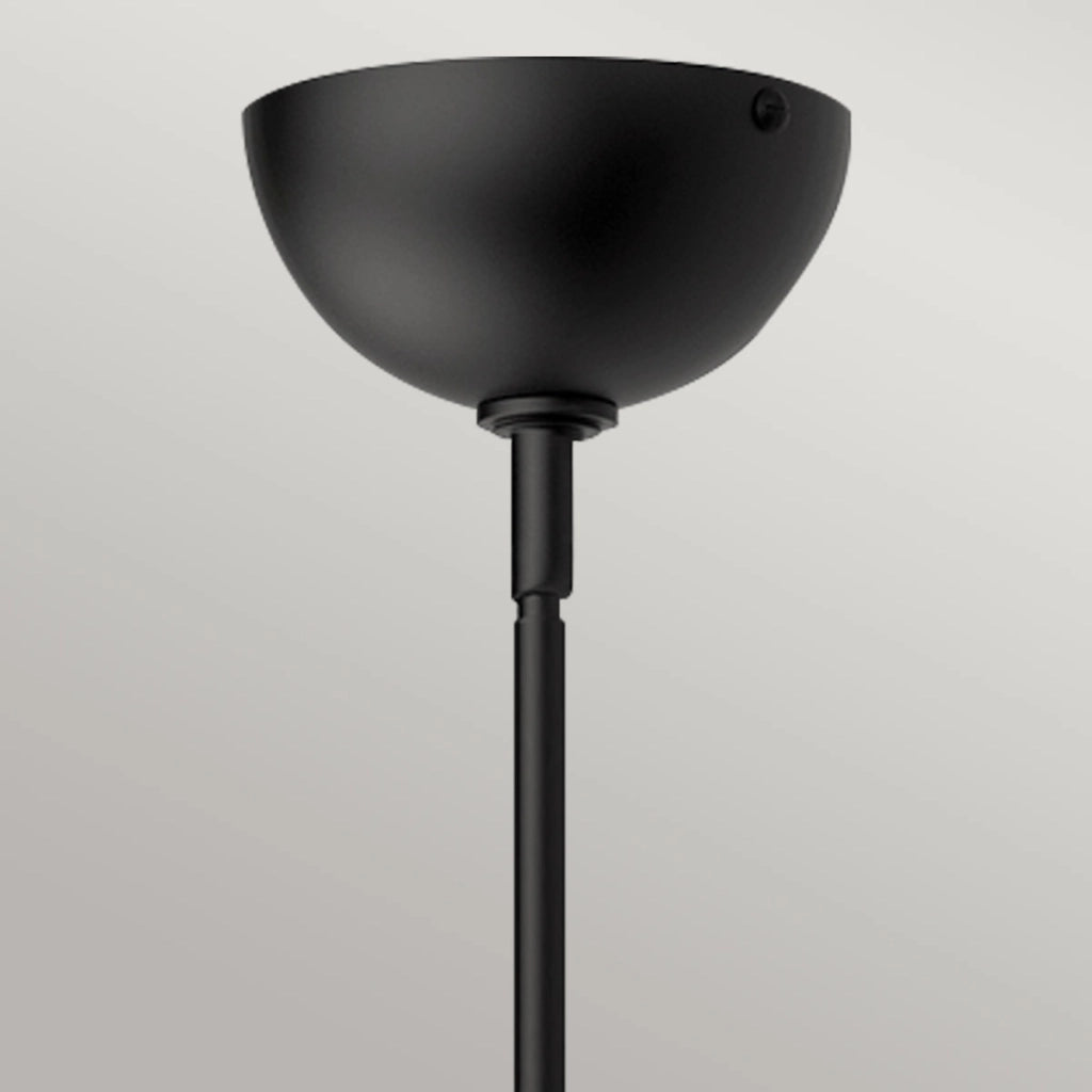 Lampada sospensione JUDE Alora Mood nera vetro E27