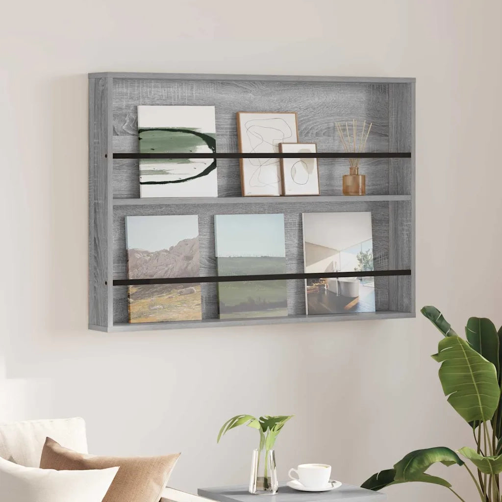 Scaffale per riviste Grigio Sonoma 100 x 12 x 70 cm CFW2056725
