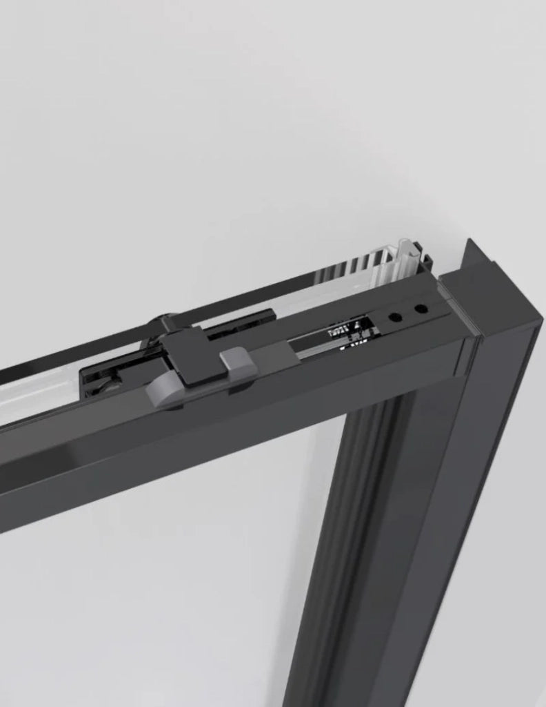 Box doccia ingresso angolare 2+2 ABANTE (TWENTY) 75x75 cm Nero