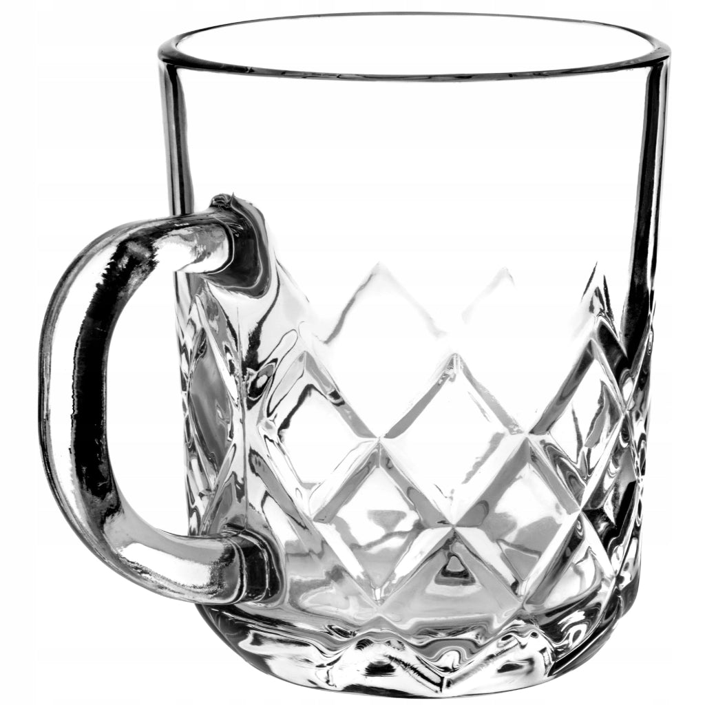 Set di 6 bicchieri da caffè/tè KADAX con manico, 230 ml.