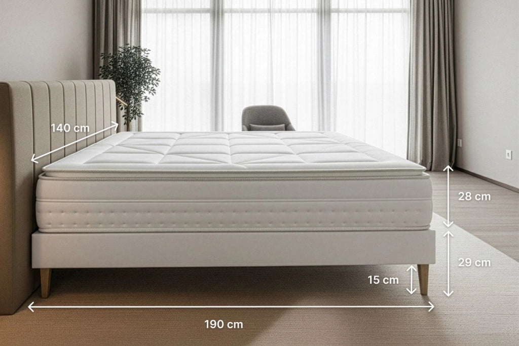 140x190 cm Set materasso e base - Vingt-Huit PLUS