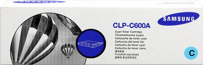 ORIGINAL Samsung toner ciano CLP-C600A ST878A ~4000 Seiten