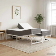 Telaio Letto Elettrico Regolabile Bianco 140 x 200 cm Acciaio 3438632