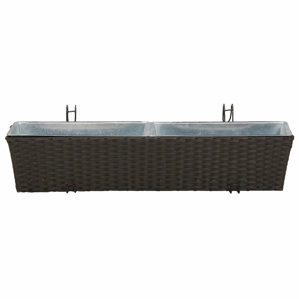 Ringhiera 2 pcs 80 x 17 x 17 cm Metallo