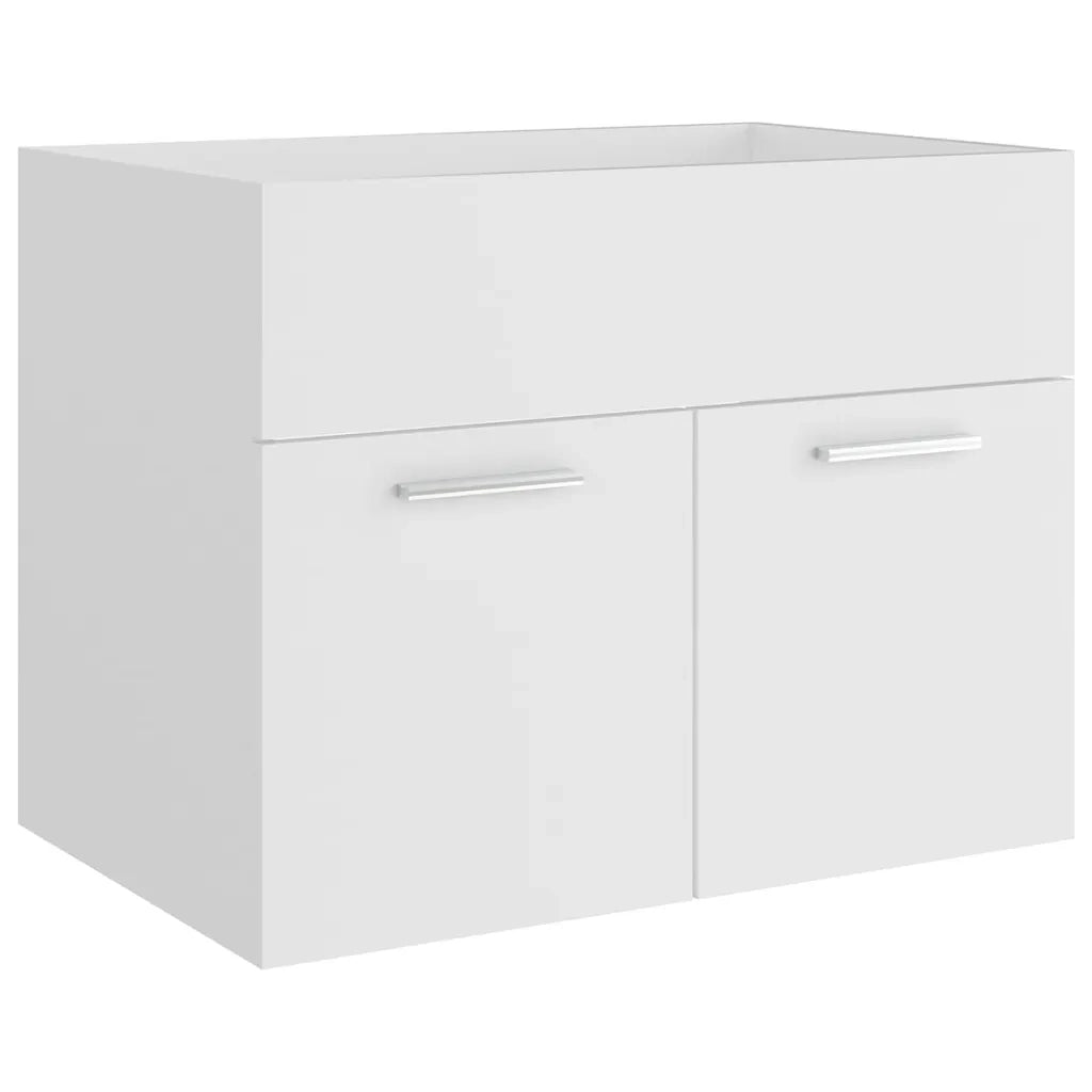 Set Mobili da Bagno Bianco in Legno Multistrato 3071225