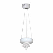 Lampada a sospensione Milagro Lux Bianco cristallo LED 15cm