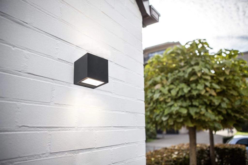 Applique esterna GEMINI antracite LED 9W IP54 Lutec