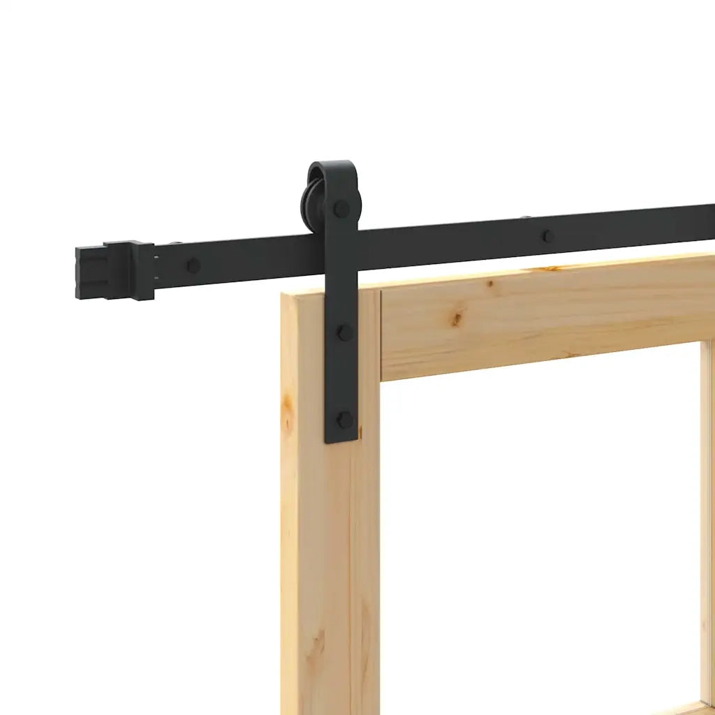 Porta scorrevole ORKDAL Naturale e Nero 93 x 202 cm 3331867