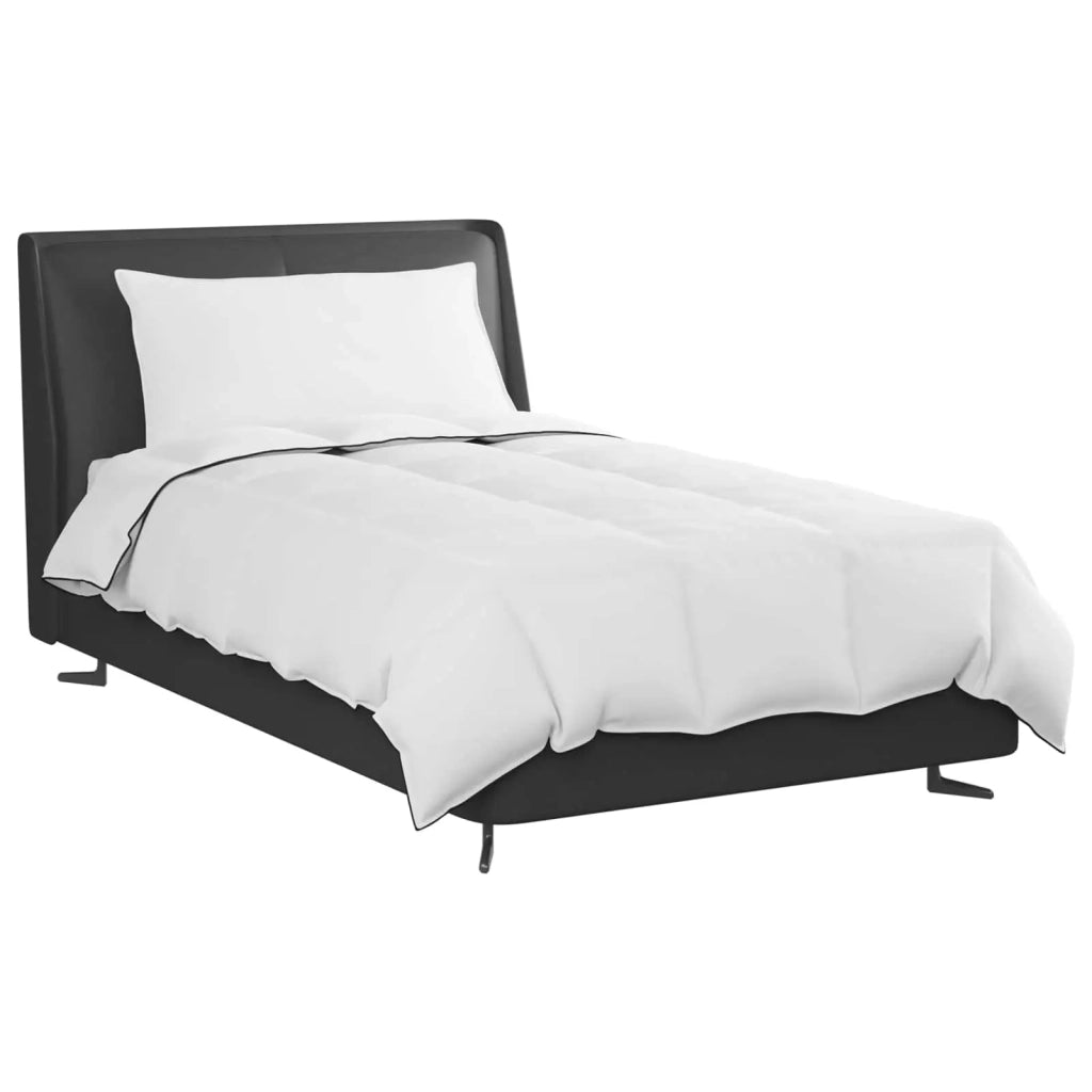 Piumone | Duvet Invernale con cuscino 2 pz Bianco Piuma d'anatra