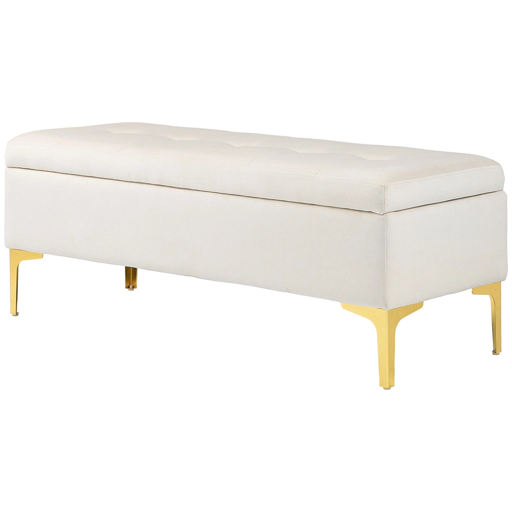 Divano con cassetti ¨C Minimal ¨C Beige 120x44x44,5cm