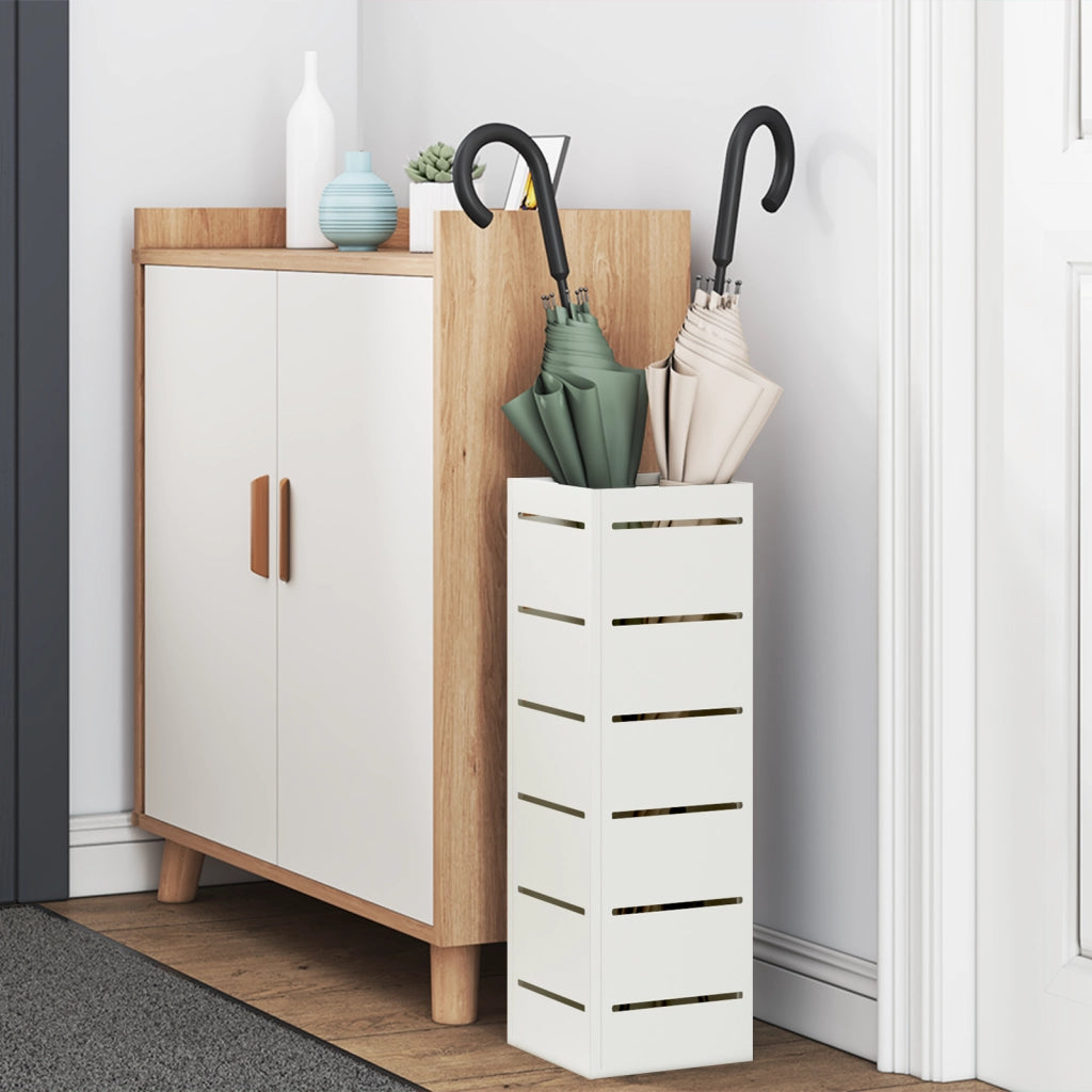 Portaombrelli Bianco Legno Standard Portaombrelli Moderno