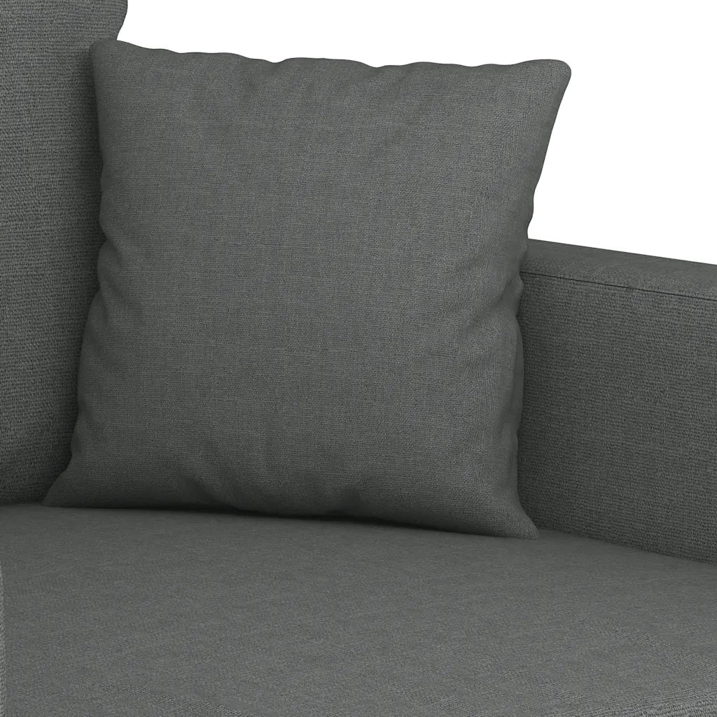 Divano a 2 Posti-Sofa 2 Posti Grigio Scuro 120 cm in Tessuto 161760