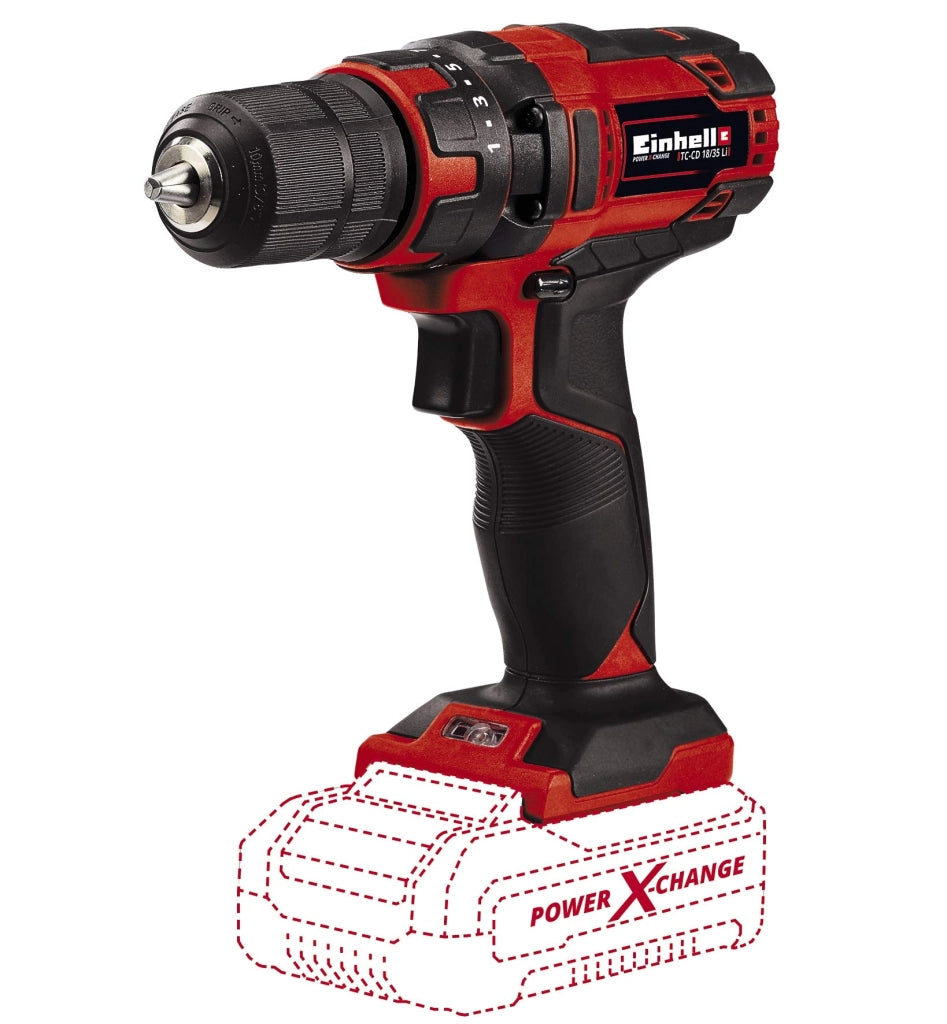 Trapano Avvitatore a Batteria Einhell Tc Cd 18 35 Li 18V Corpo Macchina