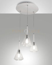 TRIS SOSPENSIONE TRASP. 3 LUCI 3582-47-241