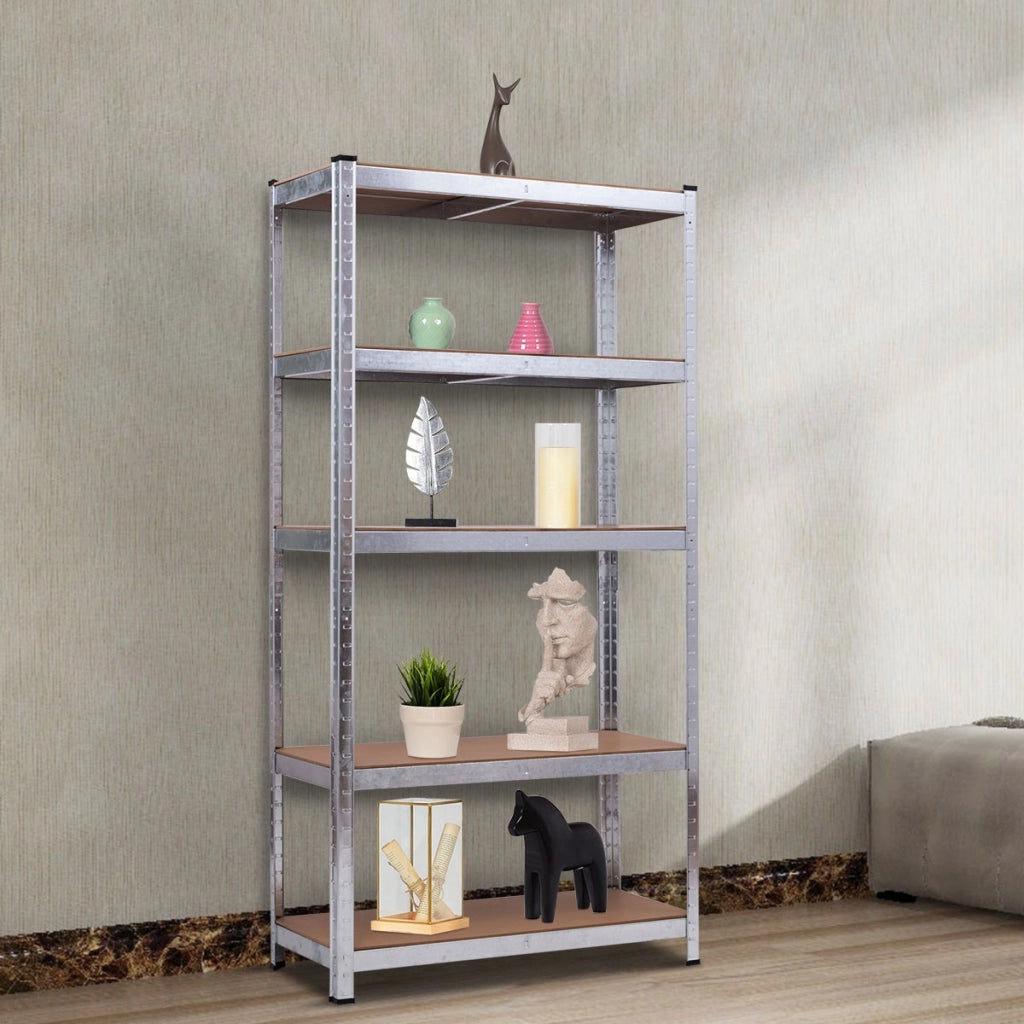 Scaffale con 5 livelli salva spazio, Organizer con struttura in acciaio resistente Argento