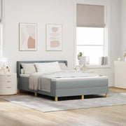 <strong>Letto a Molle< / strong> Grigio chiaro 160 x 200 cm
