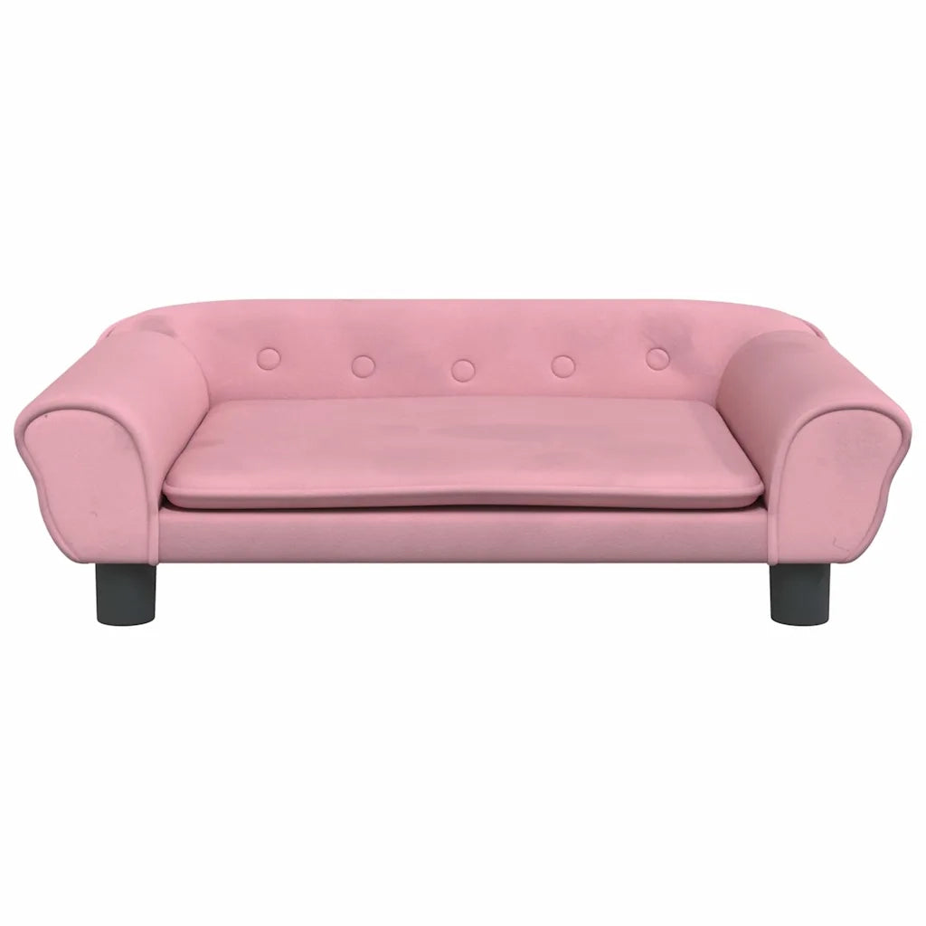 Lettino per Cani Rosa 70x48x22 cm in Velluto 172015