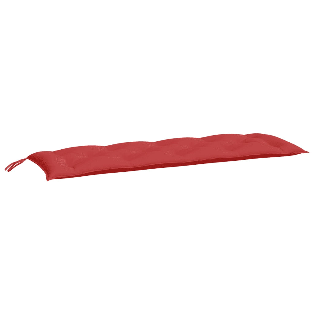Cuscini per Panca 2 pz-Set di 2 Cuscini per panchina Rossi 150x50x7 cm in Tessuto Oxford