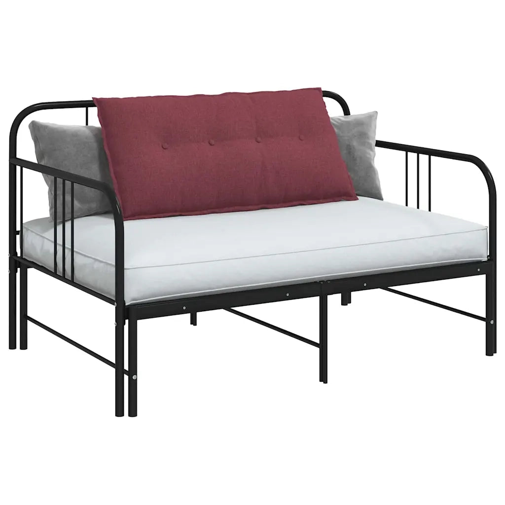 Cuscino per Schiena Rosso Vino 100 x 19 x 50 cm Tessuto 42014747