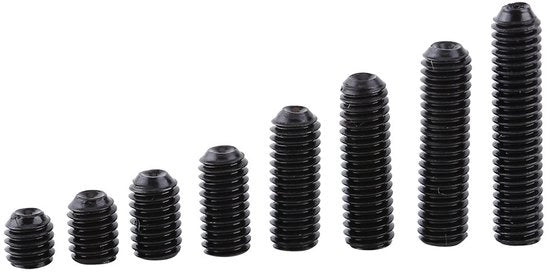 Assortimento di viti M3 - 200 pezzi - Zeskant - Alta resistenza - Nero - Acciaio carbonio - Per diverse applicazioni - 3/4/5/6/8/10 mm